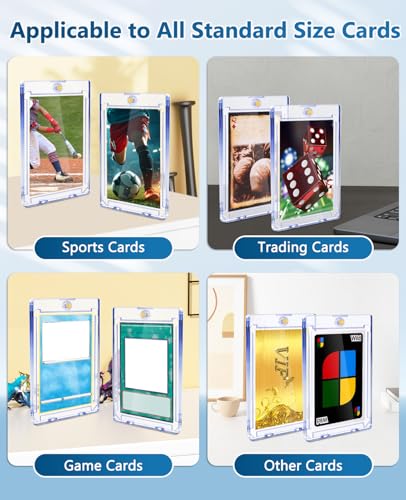 YZtree 204 Pack Ultra-Thin Magnetic Card Case - 35pt One Touch Card Holder