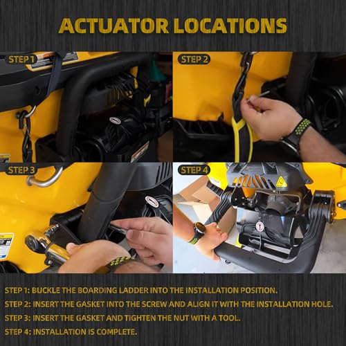 Boat Boarding Ladder for Sea-Doo RXT, GTX, GTR, RXP-X, Wake Pro | Anti-Slip Step