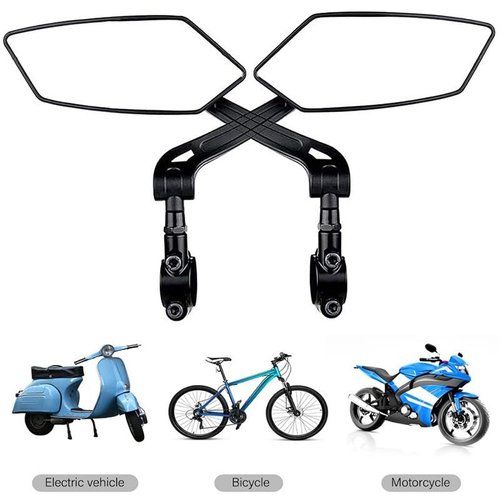 Takelablaze Handlebar Bike Mirror Universal Bicycle Rearview Mirror Safe Cycling Rearview Mirrors Compatible with Mountain/Road Bikes E-bikes, 1Pair