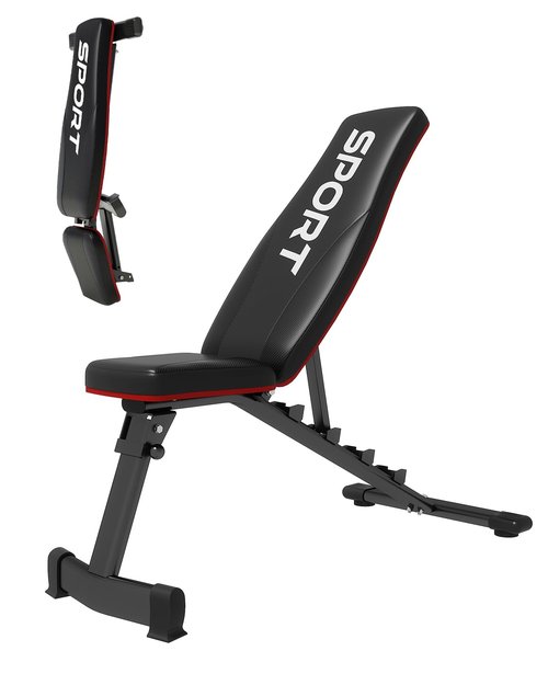 Adjustable Weight Bench for Home Gym, Foldable Workout Bench with 5 Backrests, 660LBS Stable Incline Decline Bench for Full Body Workout, 2 Sec Fast Folding Strength Training Sit Up Bench