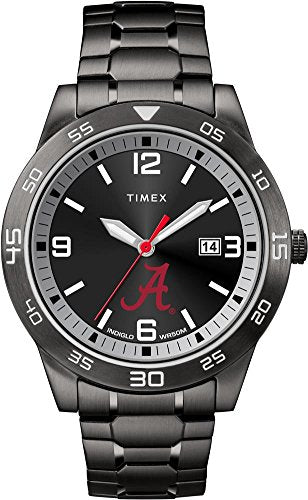 Timex Tribute Men's Acclaim 42mm Quartz Watch with Stainless Steel Strap - Alabama Crimson Tide Edition