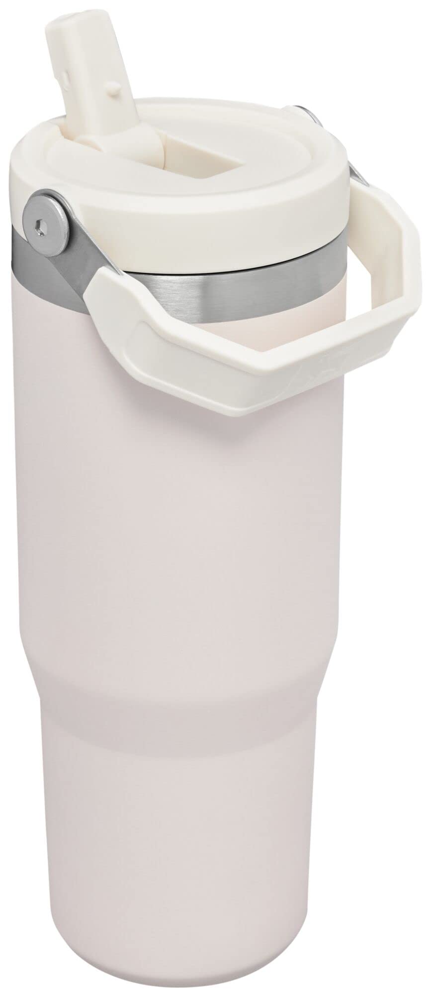 STANLEY IceFlow Flip Straw Tumbler with Handle 30 oz | Twist On Lid and Flip Up Straw | Leak Resistant Water Bottle | Insulated Stainless Steel |BPA-Free | Rose Quartz, Pack of 4