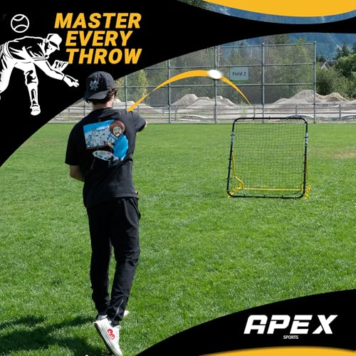 Baseball Rebounder Pitchback Net - Multi-Sport Training with Adjustable Angles