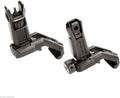 Magpul MBUS Pro Flip-Up Backup Sights - Offset Front & Rear Set | Durable Black Finish