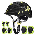 Toddler Kids Ultralight Helmet with Knee Elbow Wrist Pads Safety Gear Set - Acorn Pattern Adjustable