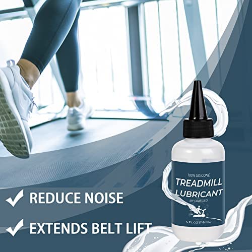 100% Silicone Treadmill Lubricant - Easy Application | 4 Ounces for Most Treadmill Brands