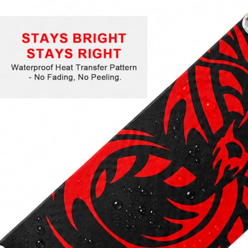 ChromeWheels 31Inch Double Kick Skateboard Cruiser Longboard – Red (8 Layer Maple) for Beginners