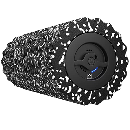 Black FITINDEX Vibrating Foam Roller for Deep Tissue Muscle Massage