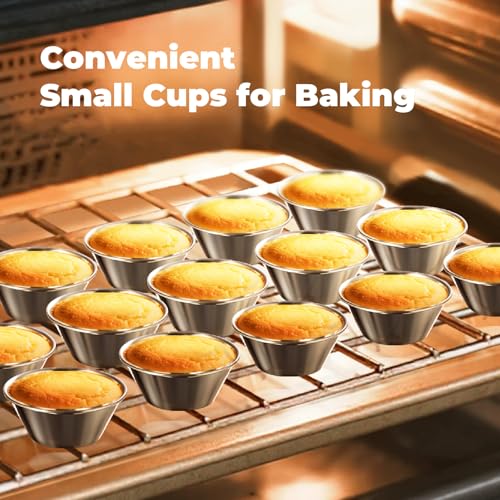 120 Stainless Steel Dipping Sauce Cups - Reusable Condiment Ramekins for Home & Restaurant