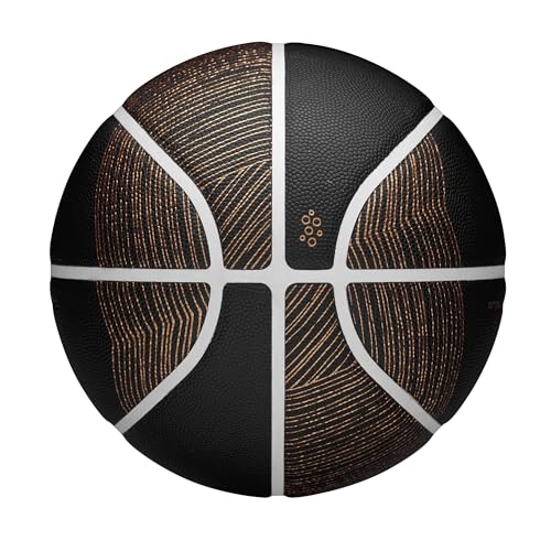 Wilson NBA Champagne Series Basketball - Black/Brown, Size 7, 29.5"