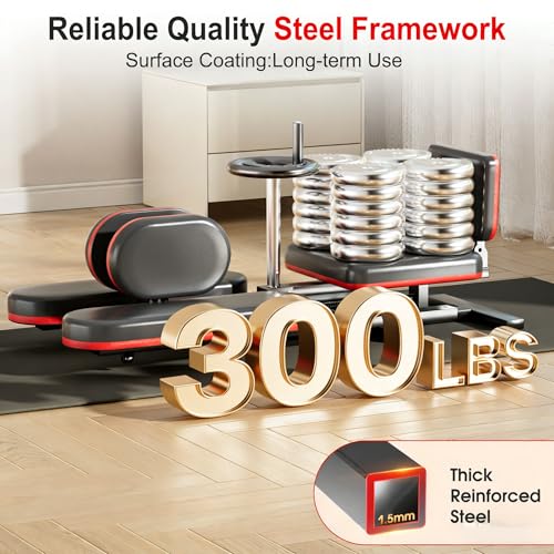 TDH Leg Stretcher Machine - Adjustable 210° Split for Flexibility, Black-Red