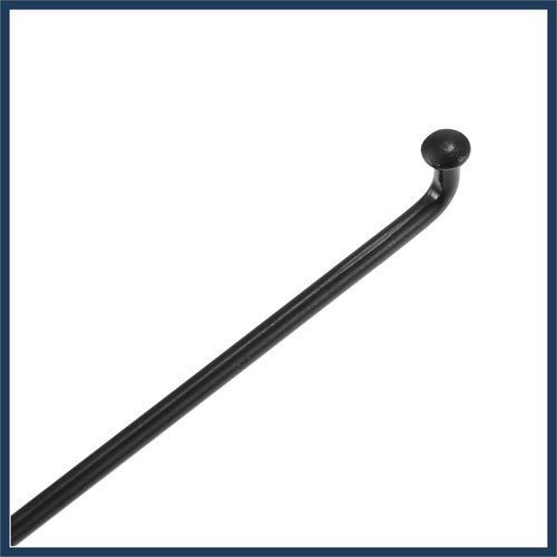INFINAUTO 40pcs Bicycle Carbon Steel Spokes 12G Bike Spoke 160mm Length with Nipples for Most Bicycle Black Stylish Design