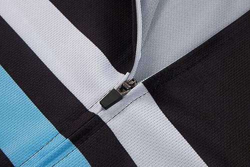Cycling Jersey Set Men's Road Bike Jersey & Bib Shorts - Medium Black Blue