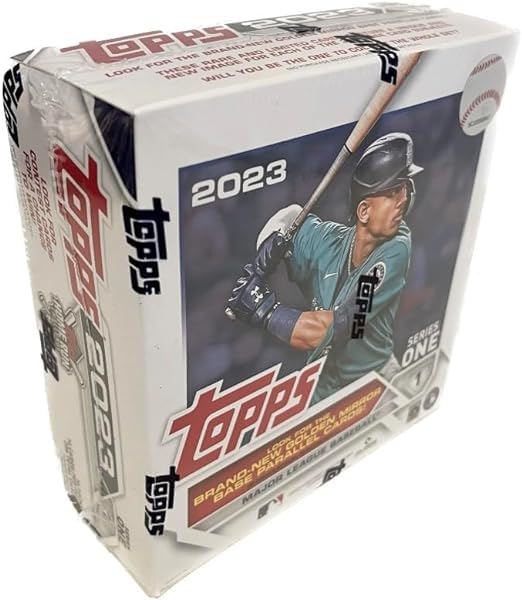 Topps 2023 Baseball Series 1 Giant Card Box - 16 Packs, 256 Cards, Retail Exclusive Insert