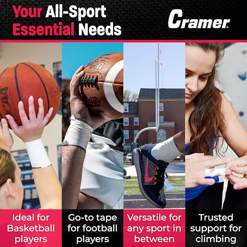 Cramer Athletic Tape Black 1.5" x 15yds Bulk Case of 32 Rolls - Sports Support & Wrapping