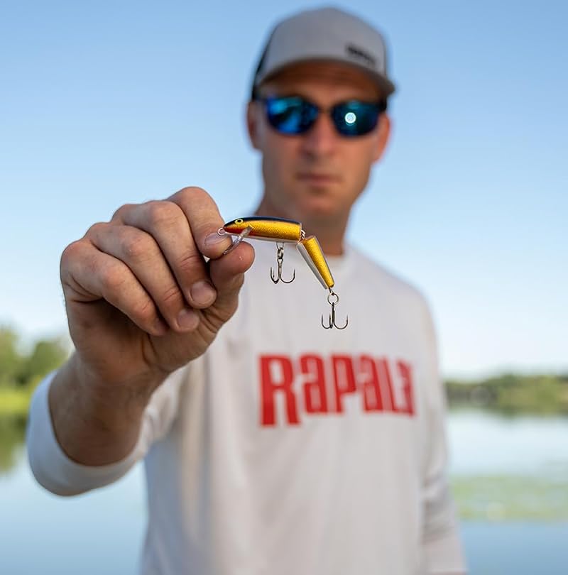 Rapala Jointed 5-1/4" Fishing Lure, 5/8 oz, Blue - 4'-14' Depth