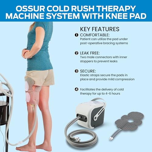Cold Therapy Machine with Knee Pad - Quiet Post-Surgery Cryotherapy System
