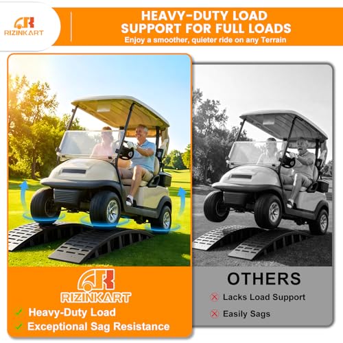 Heavy-Duty 4-Leaf Golf Cart Rear Leaf Springs Kit for EZGO TXT & Medalist