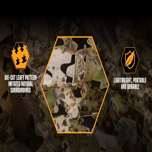 Allen Company Vanish 3D Leafy Omnitex, 12’ x 56”, Veil Terrain Camo