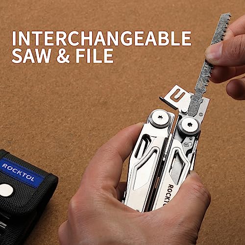 Multitool with VG10 Knife Blade - 29-in-1 Heavy-Duty Pliers & Survival Tool