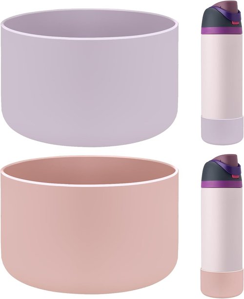 HEYSKAY Silicone Boot for Owala Flask | 2PCS Anti-Slip Protective Sleeve for Stainless Steel Bottles