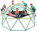 10ft Climbing Dome with Hammock for Kids - Outdoor Jungle Gym & Monkey Bars
