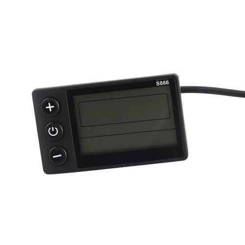 Electric LCD Display, S866 Cycle Computer 24V 36V 48V Electric Scooter Control Panel with Plug for Electric LCD Display Display