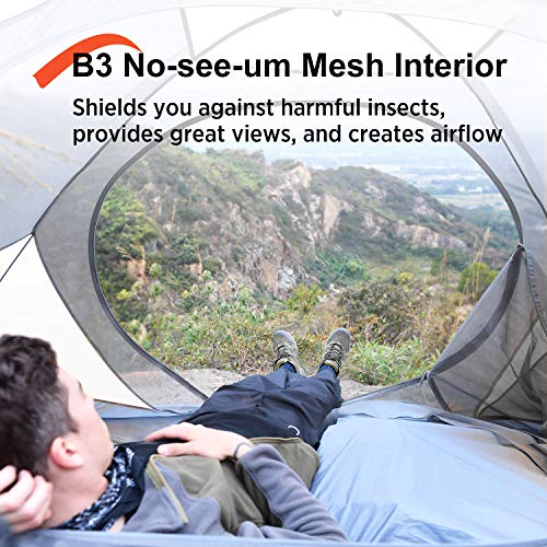 2-Person Lightweight Camping Tent - Waterproof Backpacking Shelter