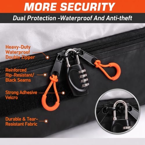 21 Cubic Waterproof Rooftop Cargo Carrier Bag - Soft Shell Vehicle Roof Bag