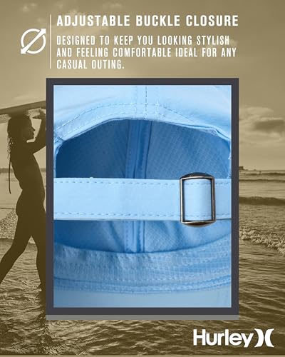 Hurley Women's Snap-Back Curved Brim Trucker Baseball Cap - One Size Aura