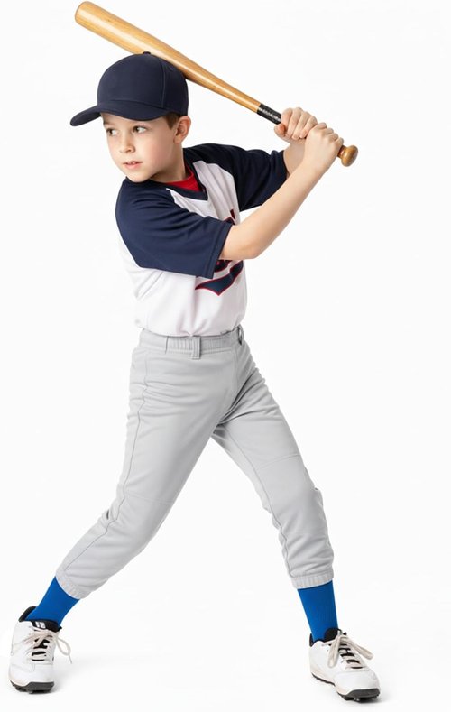 DEVOROPA Youth Baseball & Softball Pants - Comfortable Fit with Pockets | Sizes 2T-5T