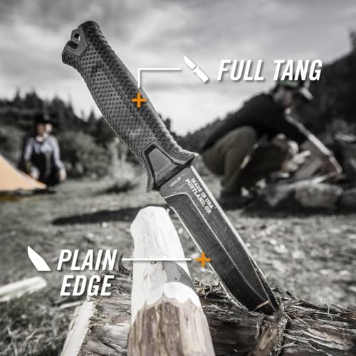 Gerber StrongArm Full Tang Fixed Blade Knife 4.8" Plain Edge Black
