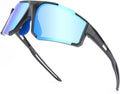 Solsun Polarized Sunglasses - UV Protection Sport Wrap-Around Design for Men & Women | Ideal for Fishing & Cycling