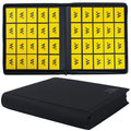 Trading Card Binder with 20 Pockets Holds 2000 Cards Waterproof PU Leather Black
