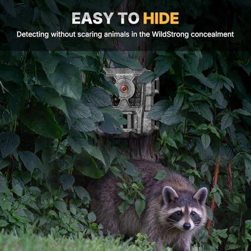 Mini Trail Camera 36MP 2K HD Night Vision Wildlife Monitoring Gray