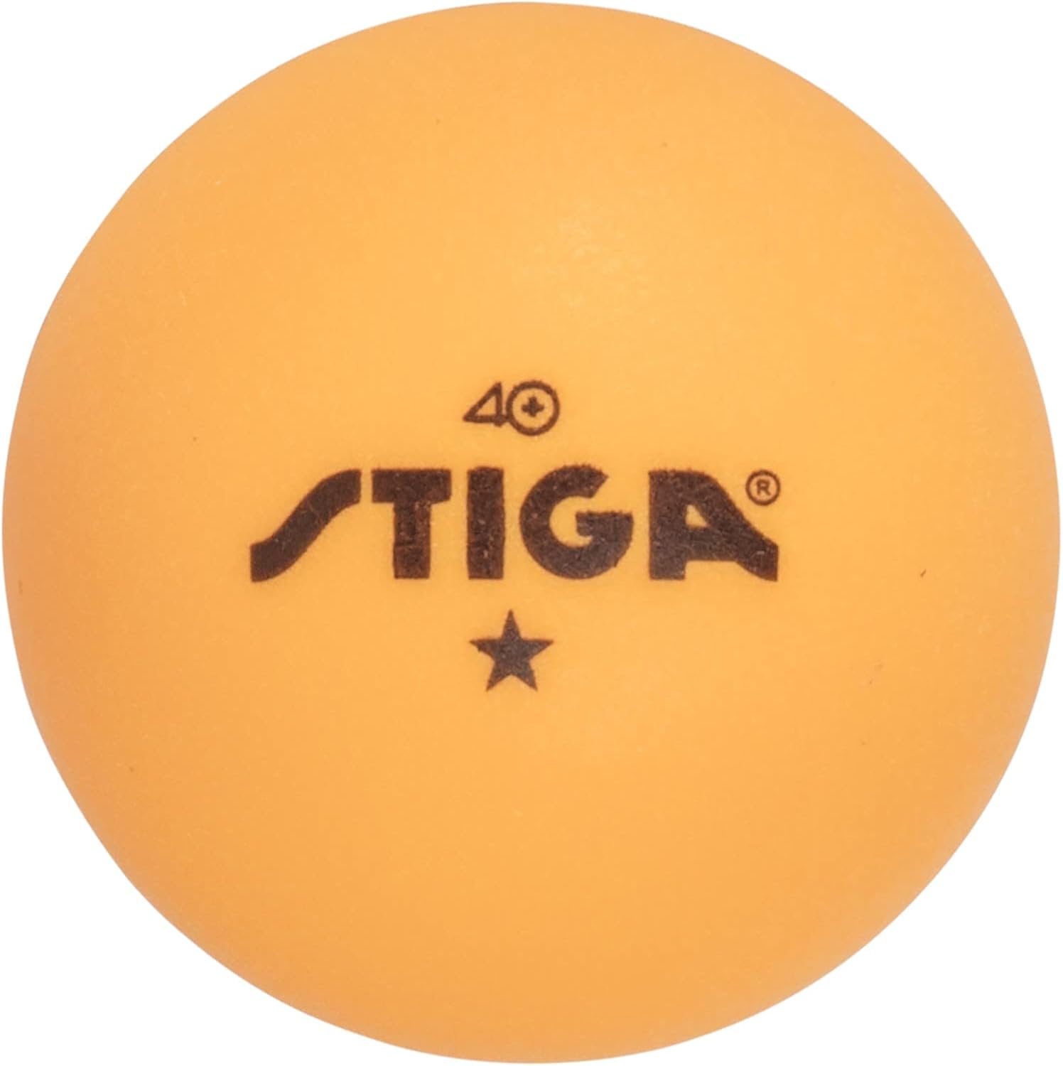 STIGA 1-Star Orange Table Tennis Balls - High-Quality 12-Pack for Enhanced Play