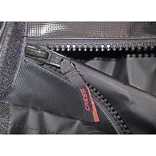 Large Waterproof Scuba Diving Equipment Bag - 135L Capacity, Black