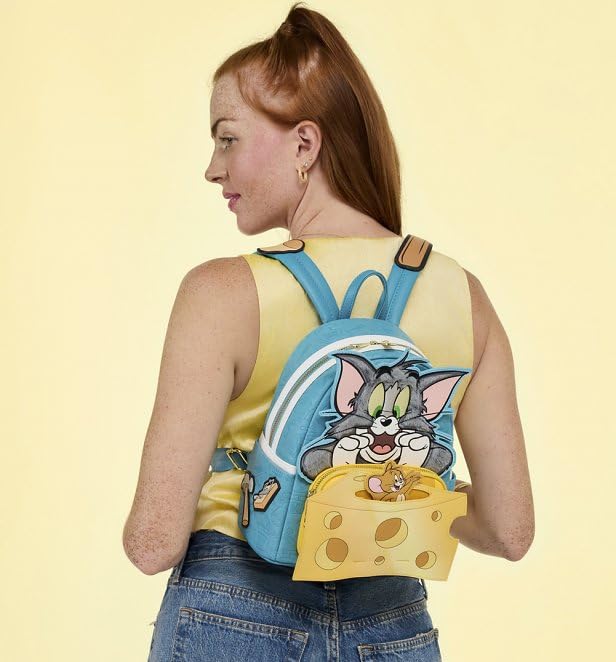 Loungefly Warner Bros Tom and Jerry Mini Backpack with Plush Detail