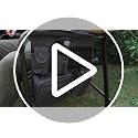 Gray Oversized Camping Directors Chair with Foldable Side Table & 600 Lbs Capacity - Dark Grey