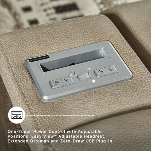 Ashley Signature Design Next-Gen DuraPella Power Reclining Sofa Beige - Sand Variation
