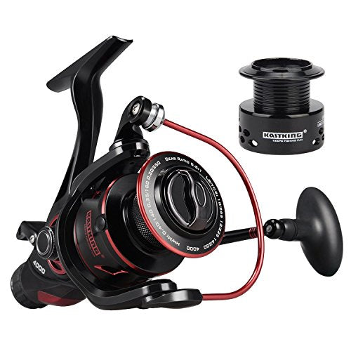 KastKing Sharky Baitfeeder III Spinning Reel 6000, 5.5:1 Gear Ratio, Saltwater & Freshwater