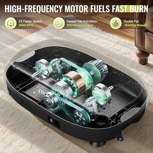 FLYBIRD Vibration Plate Exercise Machine for Full Body Workout - Standard