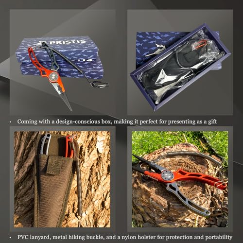 Fishing Pliers Multi-Function Split Ring Hook Remover & Cutting Tool