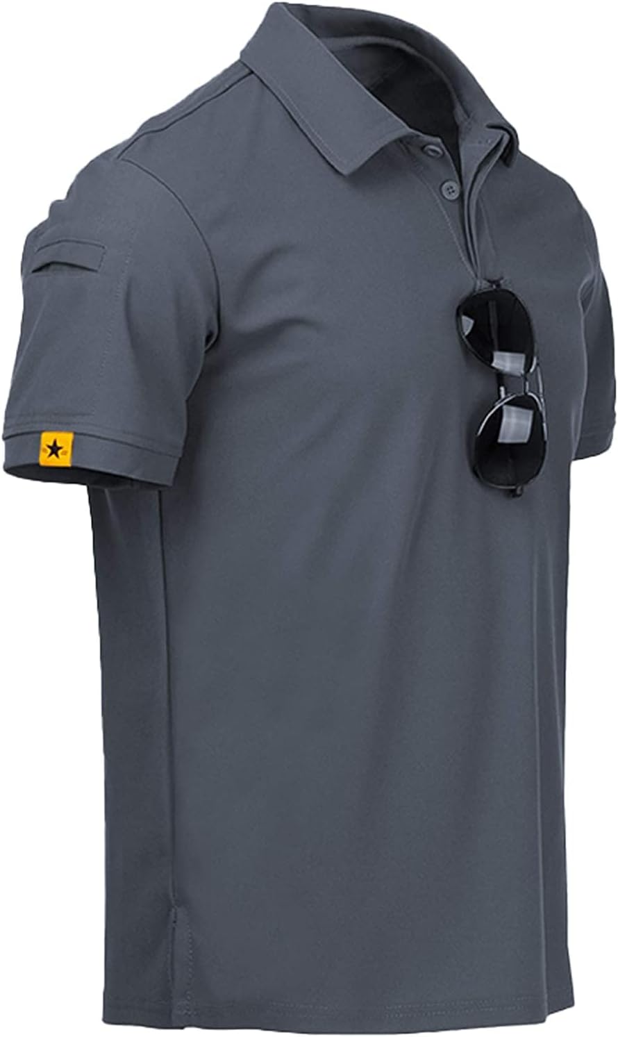 V VALANCH Men's Golf Polo Shirt - Moisture-Wicking Short Sleeve Athletic Tee | Comfortable Fit