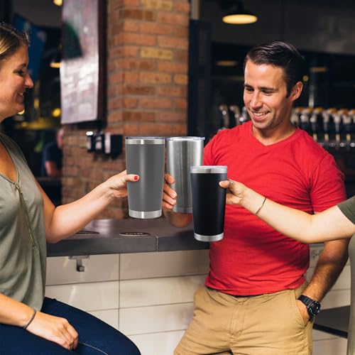 AIANJI 20oz Insulated Stainless Steel Tumbler with Lid - Mix / 12 Pack