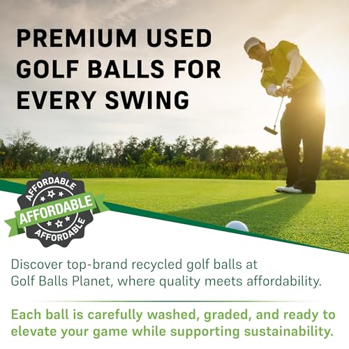 Used Assorted Golf Balls 100 Pack - 3A/4A Quality, Recycled Golf Balls