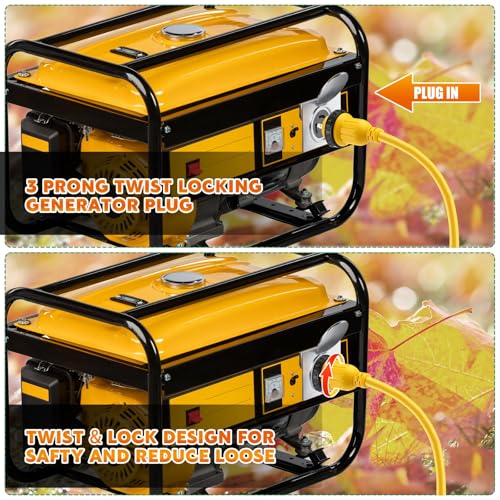 25FT Marine Shore Power Adapter Cord 30 Amp to 15 Amp Locking