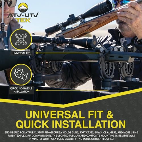 Double ATV Gun Rack with FlexGrip Pro for Rifles, Bows & Tools