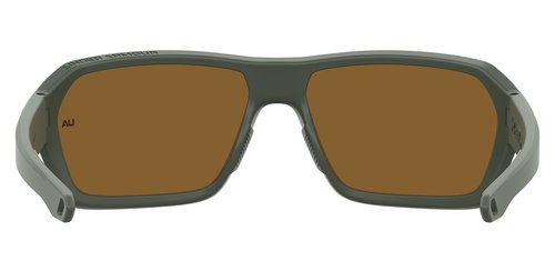 UA Recon Square Sunglasses, Baroque Green Frame w/ Polarized Brown HC Lenses (1374558)