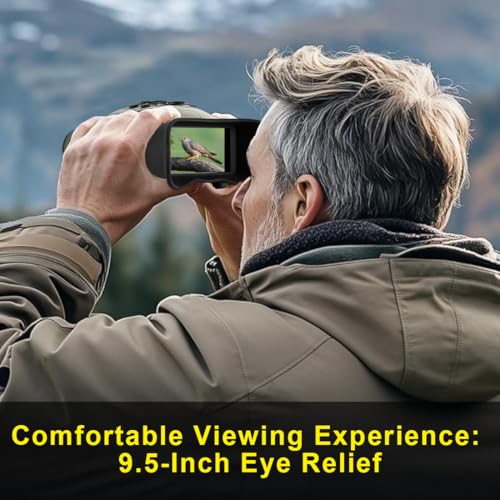 Night Vision Goggles 1080P 48MP with 3'' HD Display, Military-Grade IR Surveillance